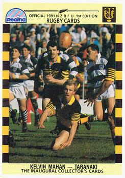 1991 Regina NZRFU 1st Edition #147 Kelvin Mahan Front